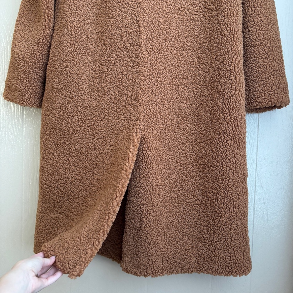 Show Me Your MuMu Stay Warm Faux Fur Collar Teddy Sherpa Chic Coat Jacket - Picture 16 of 16